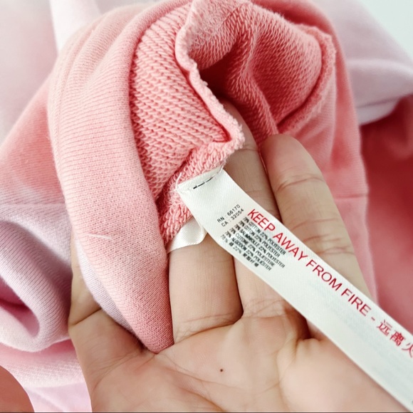 NWT Free People FP Movement Metti Ombré Sweatshirt - Pink - Picture 10 of 15